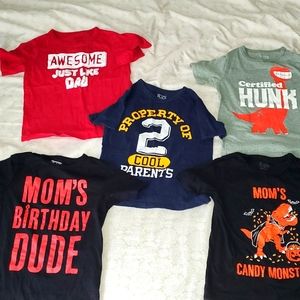 Toddler boy graphic t-shirt bundle size 4T